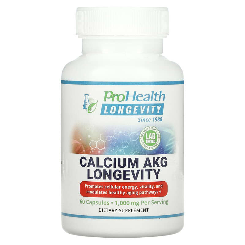 ProHealth Longevity Calcium AKG Longevity 1.000 mg 60 Capsules 8 Thực phẩm chức năng ProHealth Longevity Calcium AKG Longevity 1.000 mg 60 Capsules 850023410993