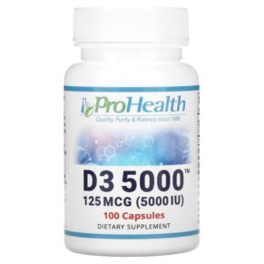 Thực phẩm chức năng ProHealth Longevity D3 5000 125 mcg (5000 IU) 100 Capsules 850023410238