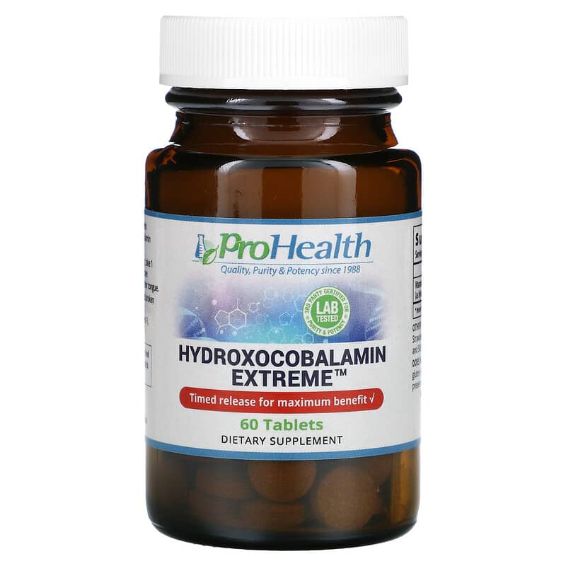 ProHealth Longevity Hydroxocobalamin Extreme 60 Tablets 8 Thực phẩm chức năng ProHealth Longevity Hydroxocobalamin Extreme 60 Tablets 850023410825