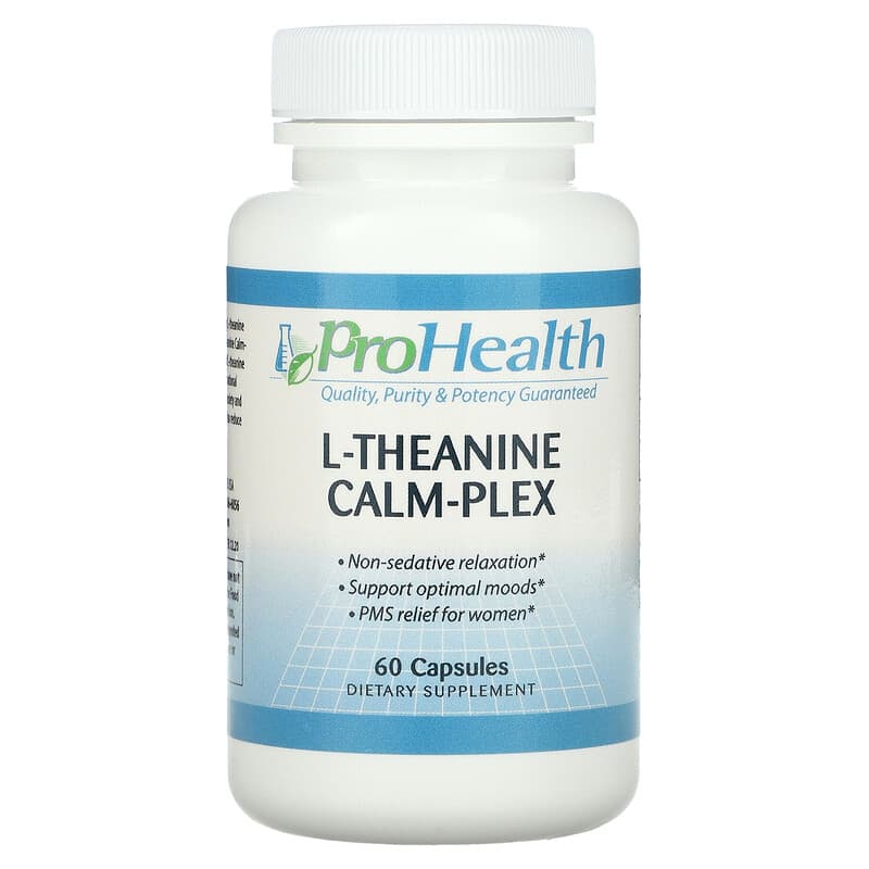 ProHealth Longevity L-Theanine Calm-Plex 60 Capsules 8 Thực phẩm chức năng ProHealth Longevity L-Theanine Calm-Plex 60 Capsules 850023410443