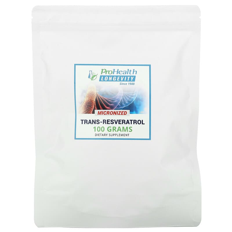 ProHealth Longevity Micronized Trans-Resveratrol 100 g 8 Thực phẩm chức năng ProHealth Longevity Micronized Trans-Resveratrol 100 g 850030779229