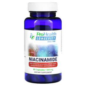 Thực phẩm chức năng ProHealth Longevity Niacinamide 600 mg 60 Capsules 850023410108