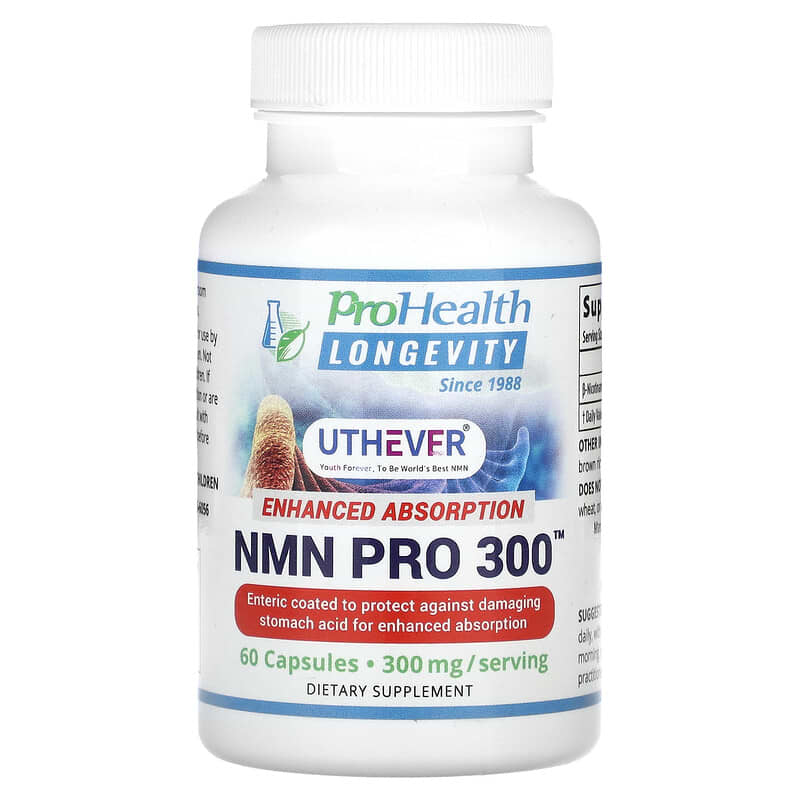 ProHealth Longevity NMN Pro 300 Enhanced Absorption 150 mg 60 Capsules 8 Thực phẩm chức năng ProHealth Longevity NMN Pro 300 Enhanced Absorption 150 mg 60 Capsules 850023410009