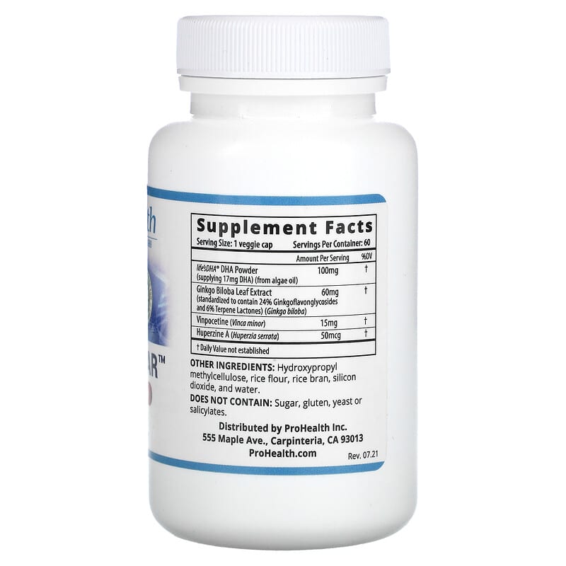 ProHealth Longevity Think Clear 60 Veggie Caps 2 Thực phẩm bổ sung ProHealth Longevity Think Clear 60 Veggie Caps 850023410269