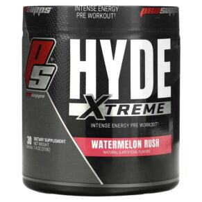 Thực phẩm chức năng ProSupps Hyde Xtreme Intense Energy Pre Workout Watermelon Rush 7.4 oz (210 g) 818253021730
