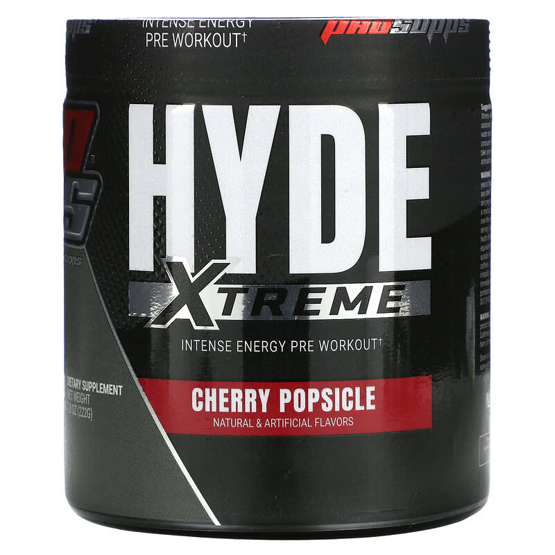 ProSupps Hyde Xtreme Intense Pre Workout Cherry Popsicle 7.8 oz (222 g) 8 Thực phẩm chức năng ProSupps Hyde Xtreme Intense Pre Workout Cherry Popsicle 7.8 oz (222 g) 818253021761