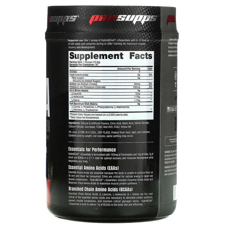 ProSupps Hydro BCAA +Essentials Fruit Punch 14.6 oz (414 g) 2 Thực phẩm bổ sung ProSupps Hydro BCAA +Essentials Fruit Punch 14.6 oz (414 g) 810034811073