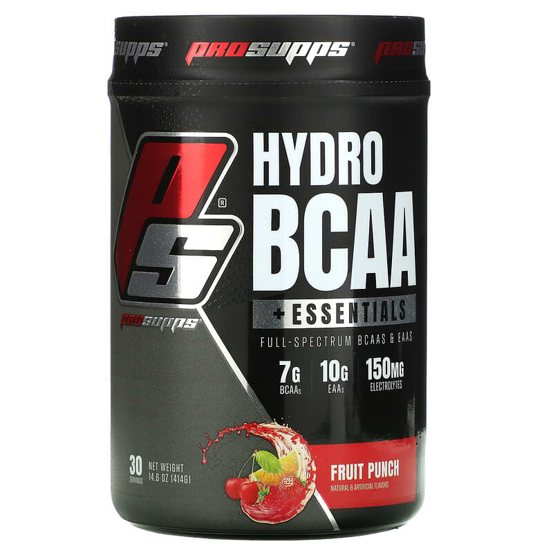 ProSupps Hydro BCAA +Essentials Fruit Punch 14.6 oz (414 g) 8 Thực phẩm chức năng ProSupps Hydro BCAA +Essentials Fruit Punch 14.6 oz (414 g) 810034811073