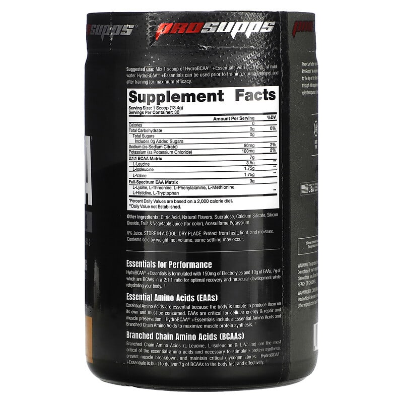 ProSupps Hydro BCAA +Essentials Texas Tea 14.18 oz (402 g) 2 Thực phẩm bổ sung ProSupps Hydro BCAA +Essentials Texas Tea 14.18 oz (402 g) 818253023086