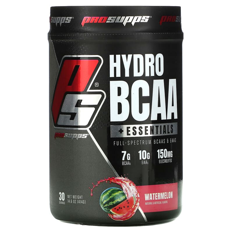 ProSupps Hydro BCAA +Essentials Watermelon 14.6 oz (414 g) 8 Thực phẩm chức năng ProSupps Hydro BCAA +Essentials Watermelon 14.6 oz (414 g) 810034811097