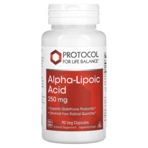 Thực phẩm chức năng Protocol for Life Balance Alpha-Lipoic Acid 250 mg 90 Veg Capsules 707359130425