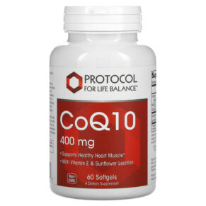 Thực phẩm chức năng Protocol for Life Balance CoQ10 400 mg 60 Softgels 707359131989