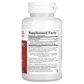Thực phẩm bổ sung Protocol for Life Balance Curcumin PC With Meriva 60 Veg Capsules 707359146426