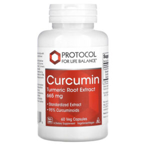 Thực phẩm chức năng Protocol for Life Balance Curcumin Turmeric Root Extract 665 mg 60 Veg Capsules 707359146389