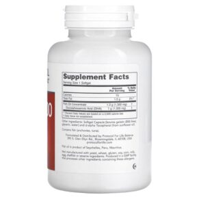 Thực phẩm bổ sung Protocol for Life Balance DHA-100 Extra Strength 1.000 mg 90 Softgels 707359116146