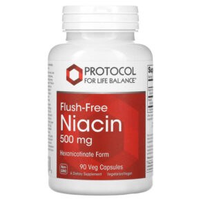 Thực phẩm chức năng Protocol for Life Balance Flush-Free Niacin 500 mg 90 Veg Capsules 707359104983