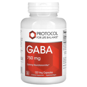 Thực phẩm chức năng Protocol for Life Balance GABA 750 mg 120 Veg Capsules 707359100893