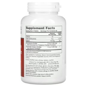 Thực phẩm bổ sung Protocol for Life Balance Glucosamine & Chondroitin 120 Tablets 707359132436