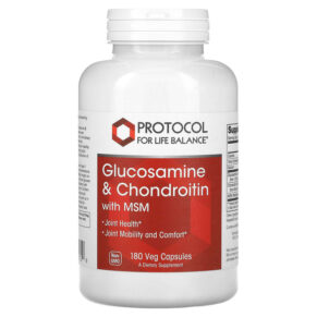 Thực phẩm chức năng Protocol for Life Balance Glucosamine & Chondroitin with MSM 180 Veg Capsules 707359131729