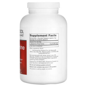 Thực phẩm bổ sung Protocol for Life Balance L-Glutamine Pure Powder 1 lb (454 g) 707359102217