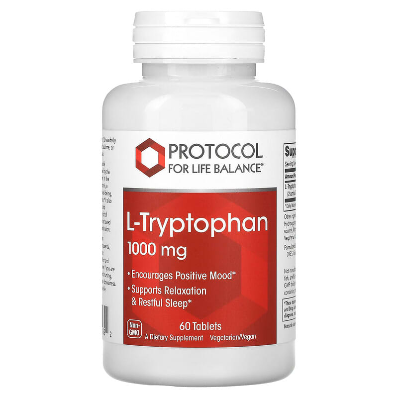 Protocol for Life Balance L-Tryptophan 1.000 mg 60 Tablets 8 Thực phẩm chức năng Protocol for Life Balance L-Tryptophan 1.000 mg 60 Tablets 707359101692