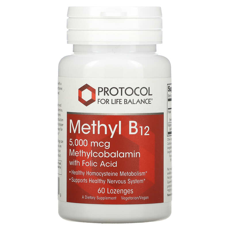 Protocol for Life Balance Methyl B12 5.000 mcg 60 Lozenges 8 Thực phẩm chức năng Protocol for Life Balance Methyl B12 5.000 mcg 60 Lozenges 707359104969