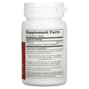 Thực phẩm bổ sung Protocol for Life Balance MK-7 Vitamin K2 160 mcg 60 Tablets 707359109933