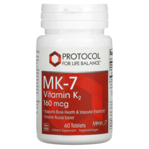 Thực phẩm chức năng Protocol for Life Balance MK-7 Vitamin K2 160 mcg 60 Tablets 707359109933