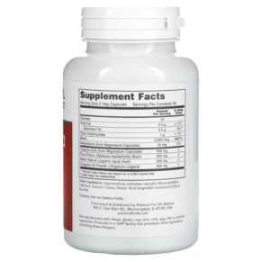 Thực phẩm bổ sung Protocol for Life Balance OrthoFlora Yeast Support 90 Veg Capsules 707359133082