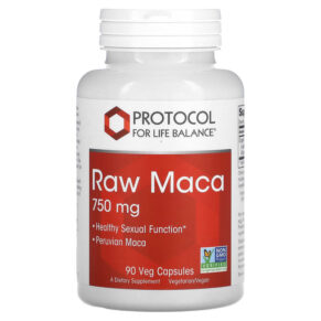 Thực phẩm chức năng Protocol for Life Balance Raw Maca 750 mg 90 Veg Capsules 707359147775
