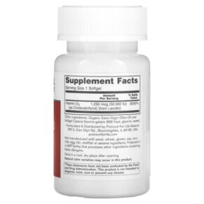 Thực phẩm bổ sung Protocol for Life Balance Vitamin D3 Clinical Potency 50.000 IU 12 Softgels 707359103771