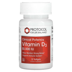 Thực phẩm chức năng Protocol for Life Balance Vitamin D3 Clinical Potency 50.000 IU 12 Softgels 707359103771