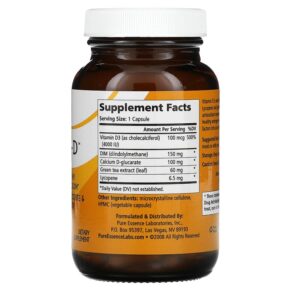 Thực phẩm bổ sung Pure Essence Breast-D Supports Breast Prostate & Vascular Health 90 Vegetarian Capsules 659670260025