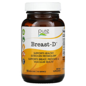 Thực phẩm chức năng Pure Essence Breast-D Supports Breast Prostate & Vascular Health 90 Vegetarian Capsules 659670260025