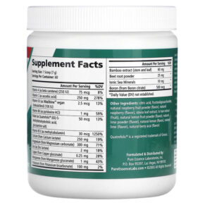 Thực phẩm bổ sung Pure Essence Ionic-Fizz Calcium Plus Raspberry Lemonade 14.82 oz (420 g) 659670030024