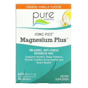 Thực phẩm bổ sung Pure Essence Ionic-Fizz Magnesium Plus Orange-Vanilla 30 Packets 0.2 oz (5.7 g) Each 659670034053