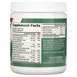 Thực phẩm bổ sung Pure Essence Ionic-Fizz Magnesium Plus Raspberry Lemonade 12.06 oz (342 g) 659670031021