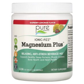 Thực phẩm chức năng Pure Essence Ionic-Fizz Magnesium Plus Raspberry Lemonade 12.06 oz (342 g) 659670031021