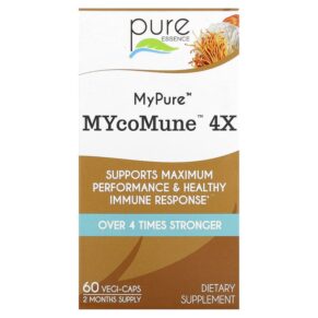 Thực phẩm chức năng Pure Essence MyPure MYcoMune 4X 60 Vegi-Caps 659670923029