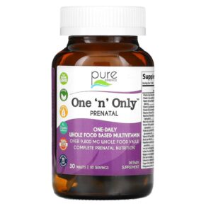 Thực phẩm chức năng Pure Essence One 'n' Only PreNatal 30 Tablets 659670018039