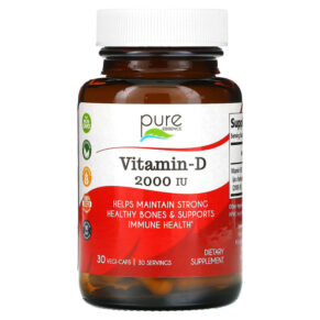 Thực phẩm chức năng Pure Essence Vitamin-D 2.000 IU 30 Vegi-Caps 659670230011