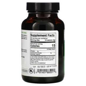 Thực phẩm bổ sung Pure Planet Premium Cracked Cell Chlorella 200 mg 600 Tablets 091401885013