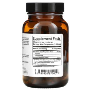Thực phẩm bổ sung Pure Planet Red Marine Algae Plus 90 Vegetarian Capsules 091401870002