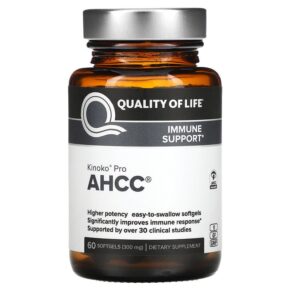 Thực phẩm chức năng Quality of Life Labs Kinoko Pro AHCC 300 mg 60 Softgels 812259003394