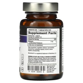 Thực phẩm bổ sung Quality of Life Labs Melatonin-SR 5 mg 30 Vegicaps 812259003530
