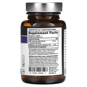Thực phẩm bổ sung Quality of Life Labs Restwelle with ETAS and Melatonin-SR 30 Vegicaps 812259003547