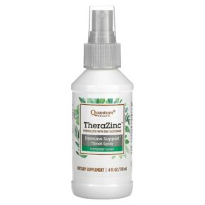 Thực phẩm chức năng Quantum Health TheraZinc Immune Support Throat Spray Peppermint 4 fl oz (118 ml) 046985017053