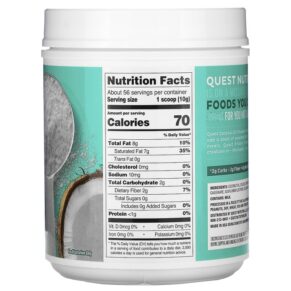Thực phẩm bổ sung Quest Nutrition Coconut Oil Powder 1.25 lb (567 g) 888849000876