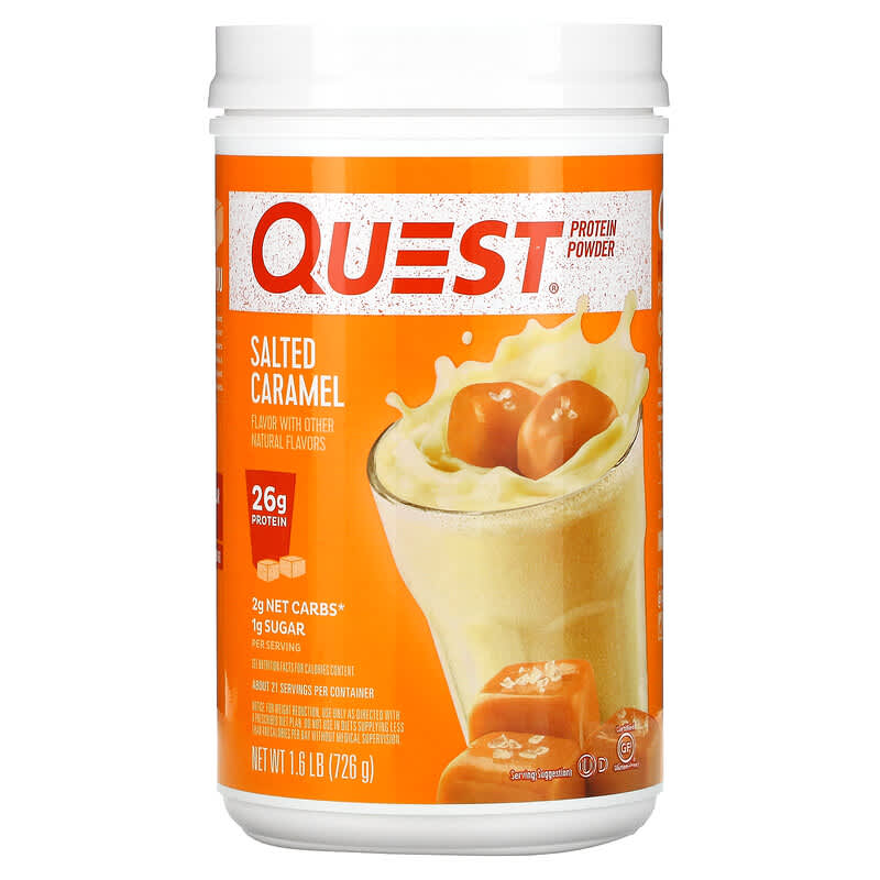 Quest Nutrition Protein Powder Salted Caramel 1.6 lb (726 g) 8 Thực phẩm chức năng Quest Nutrition Protein Powder Salted Caramel 1.6 lb (726 g) 888849008704