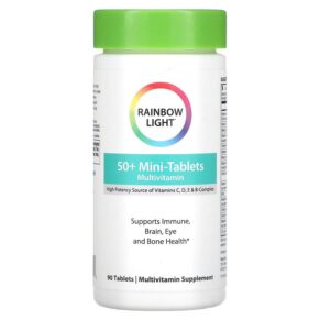 Thực phẩm chức năng Rainbow Light 50+ Mini Tablet Multivitamin 90 Tablets 021888113422
